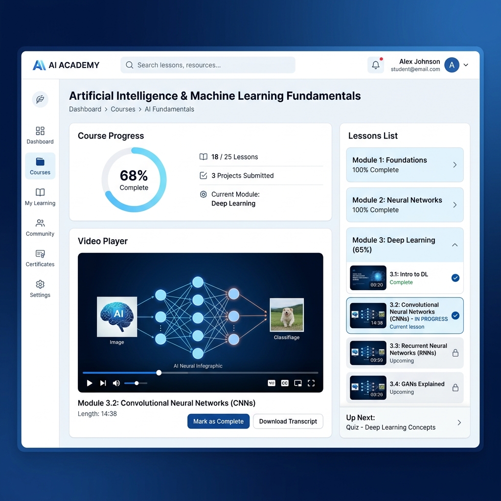 AI Course Dashboard